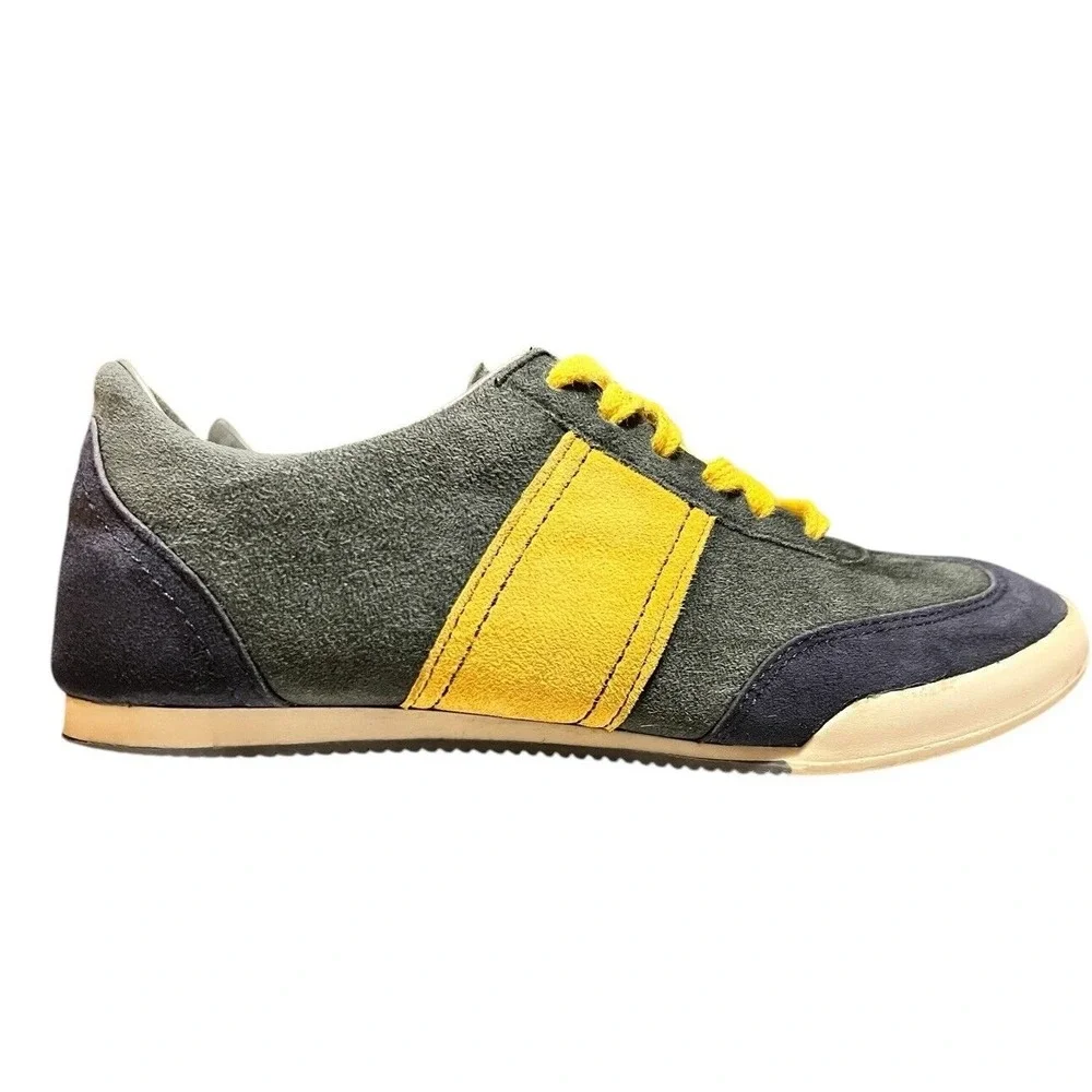 Emerson Fry‎ Woman Suede/Leather  Daily Trainers Navy/ Mustard Portugal EU 36